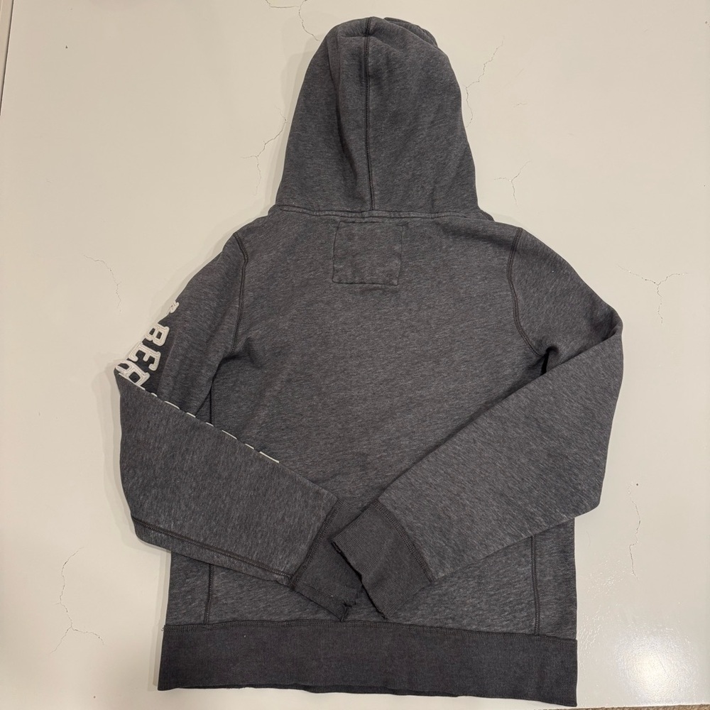 Abercrombie & Fitch Y2K Grunge Muscle Hoodie Distressed Faded XL - Picture 9 of 14